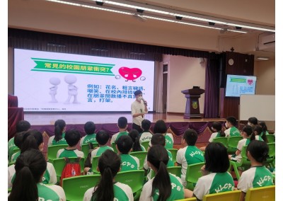 與「景林天主教小學」合辦 「朋輩調解培訓」 ( 2023年7月14日 )
